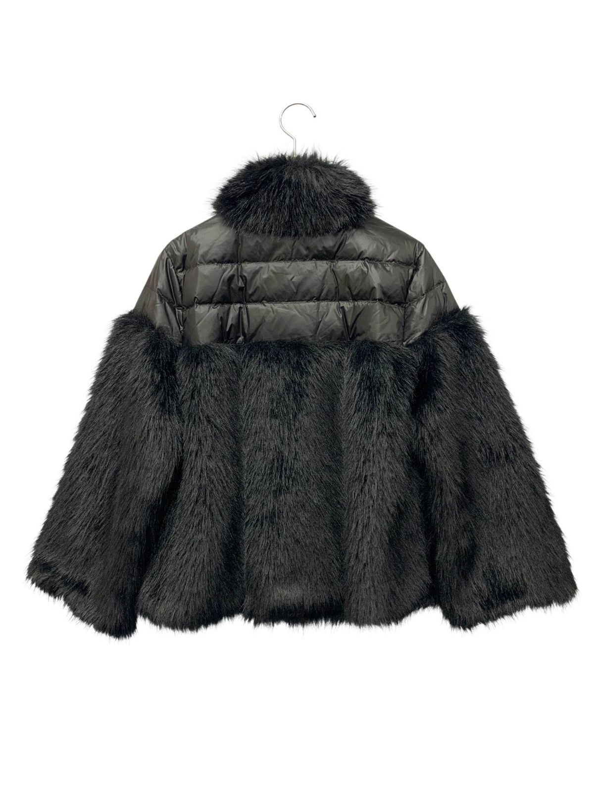 スーパービューティー ダウンジャケット 40 ブラック フェイクファー