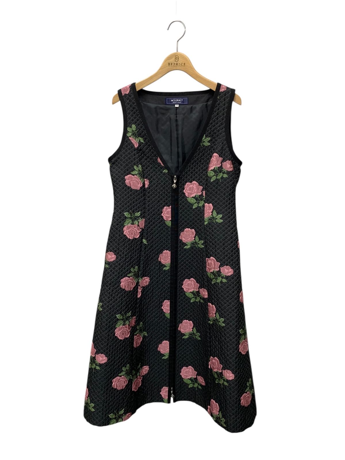 エムズグレイシー フラワーモチーフ ジャガード ジャンパースカート