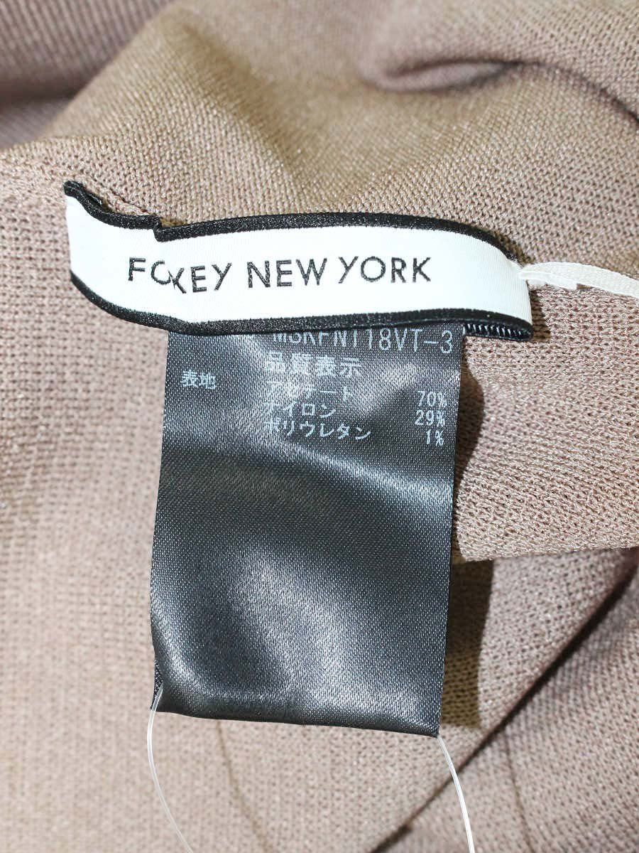 フォクシーニューヨーク collection ニットパンツ 38989 40 ブラウン