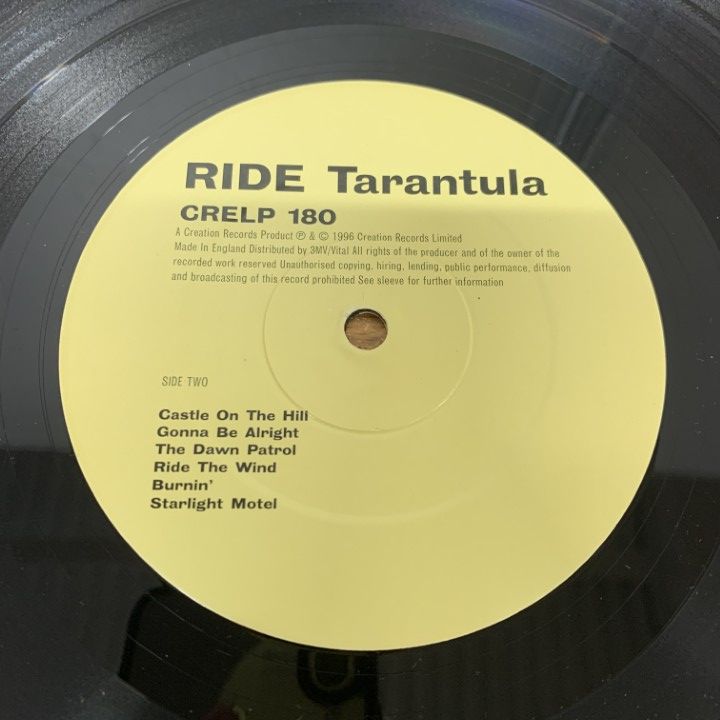 △01)【1点限り!】Ride/Tarantula/Black Nite Crash/CRELP 180/UK盤/英