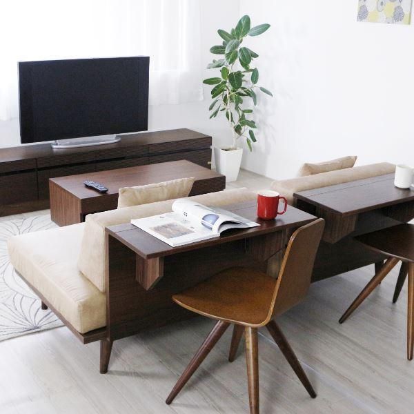  ソファー 3人掛け 約幅200～228cm ウォールナット×ベージュ 木製脚付き リビング ダイニング インテリア家具 プレゼント ミニソファ 2人掛け 3人掛けソファ ソファ ソファベッド