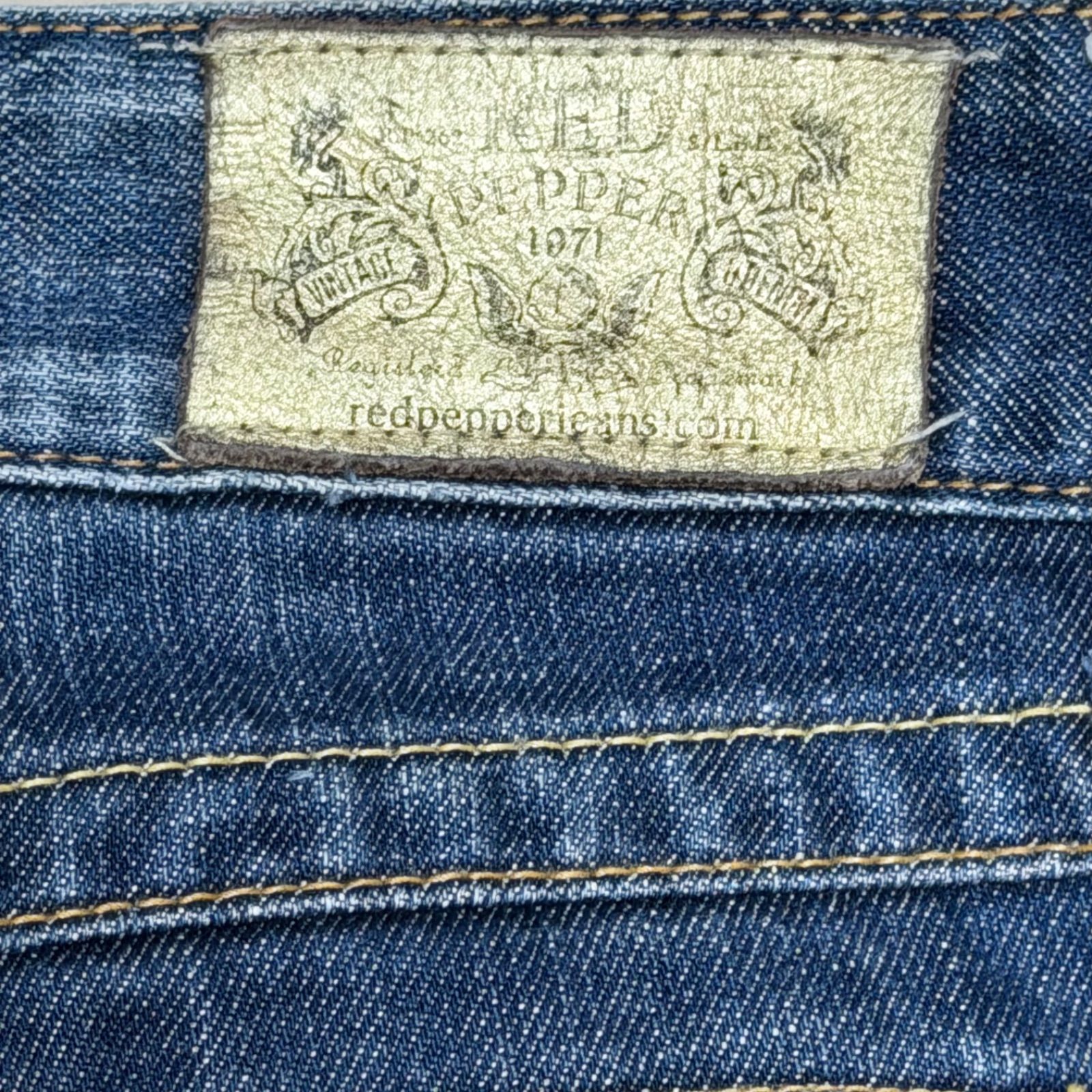 RED PEPPER ブーツカットデニム 26 レッドペッパー 刺繍 Y2K