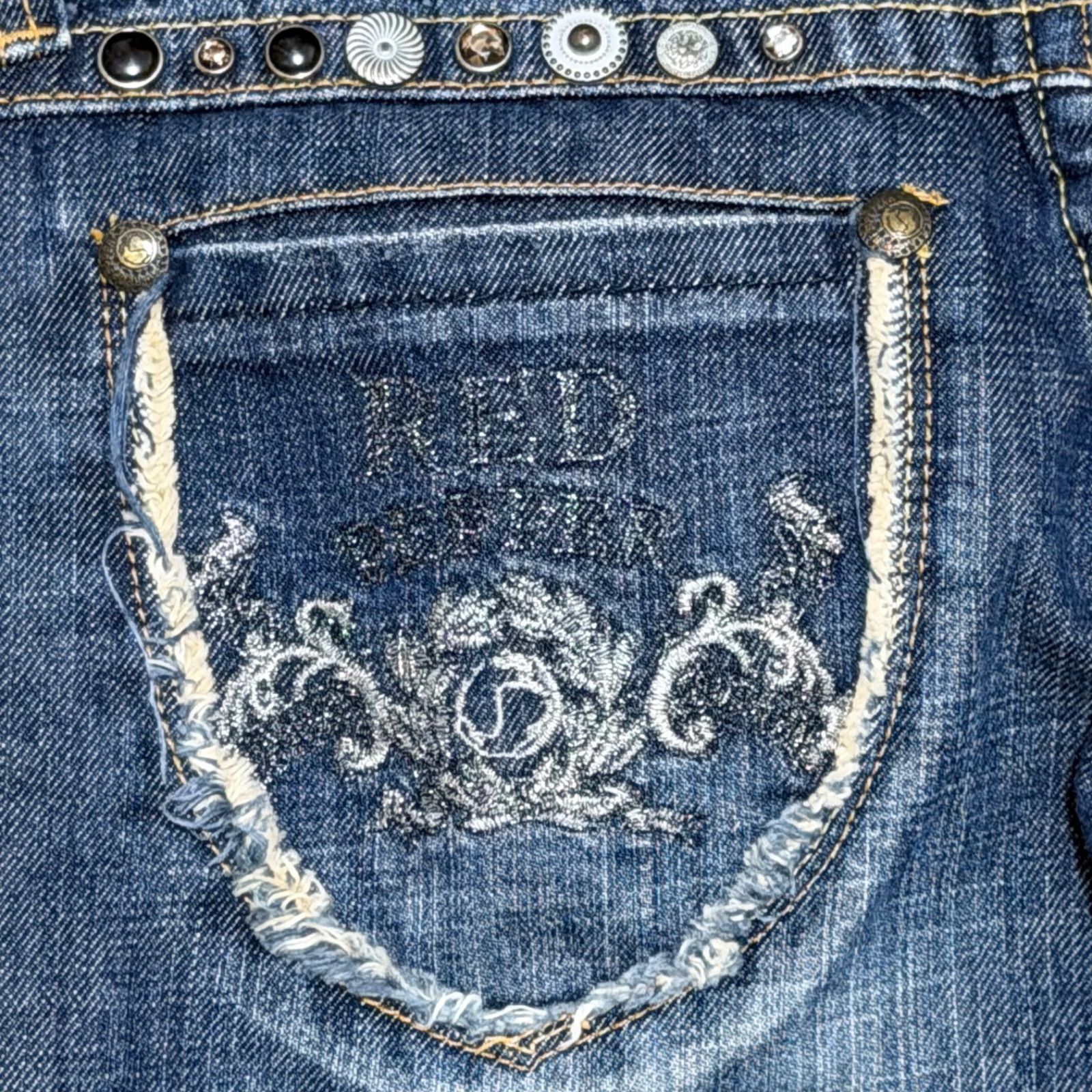 RED PEPPER ブーツカットデニム 26 レッドペッパー 刺繍 Y2K