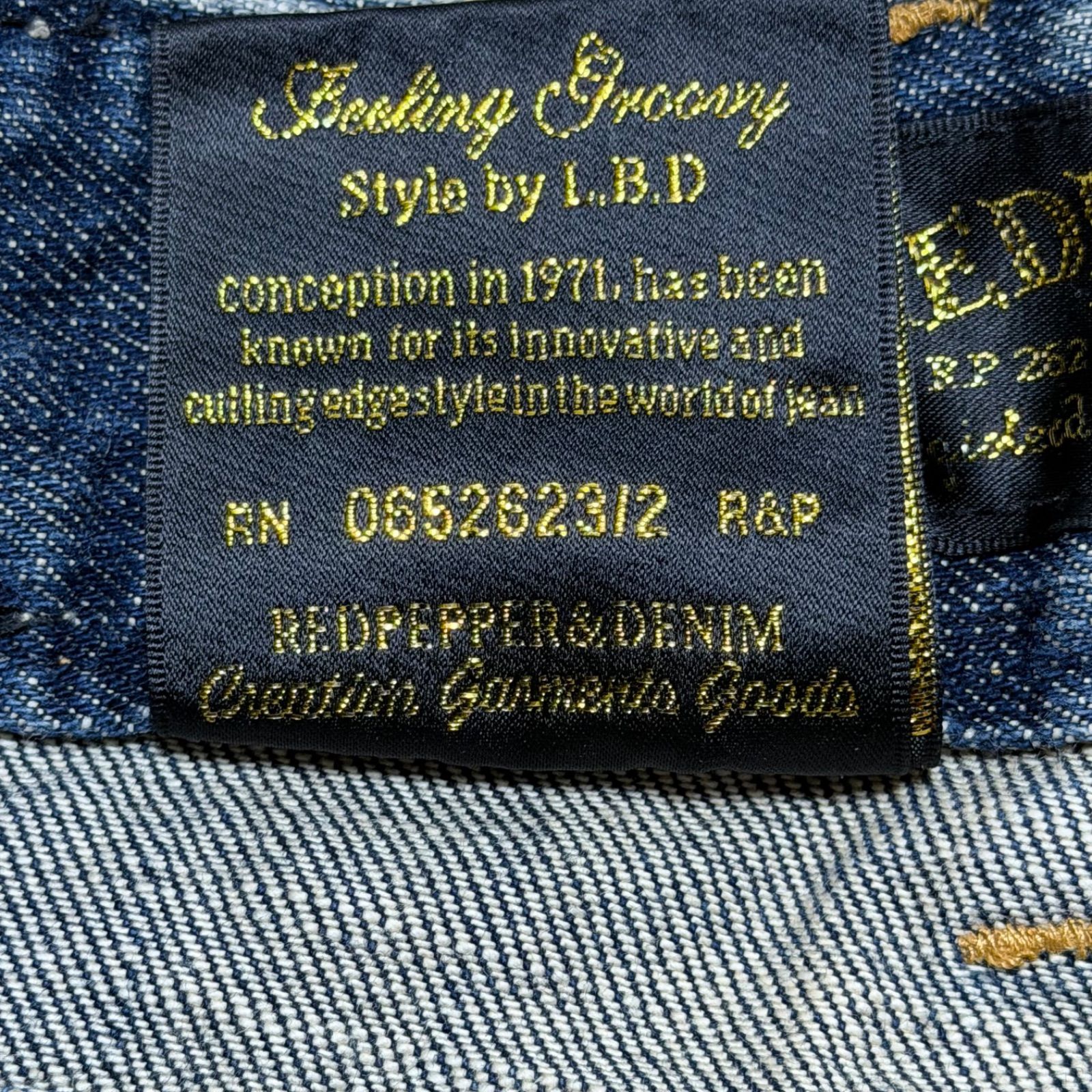 RED PEPPER ブーツカットデニム 26 レッドペッパー 刺繍 Y2K