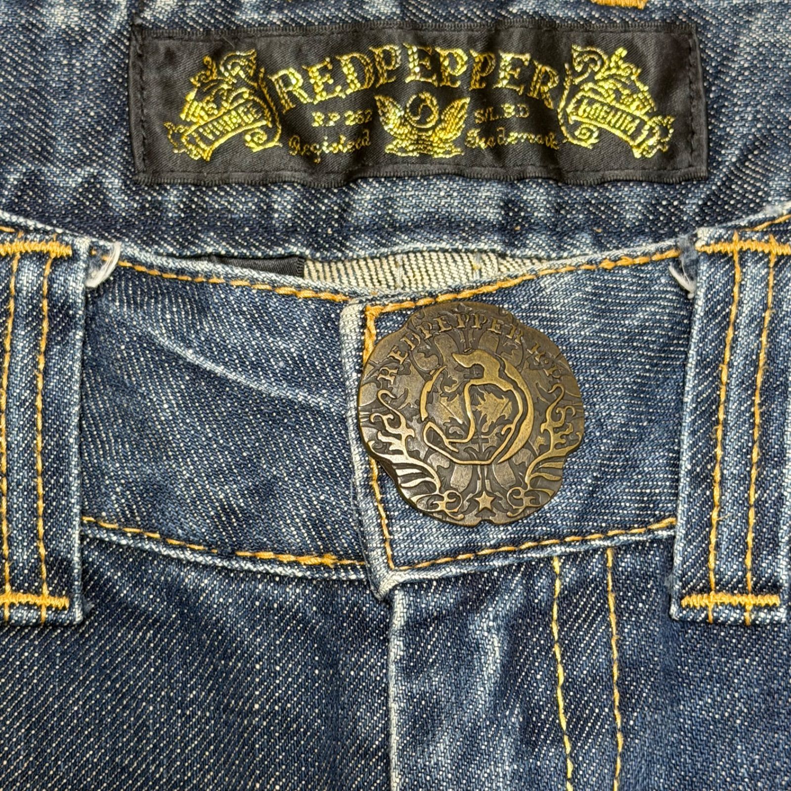 RED PEPPER ブーツカットデニム 26 レッドペッパー 刺繍 Y2K
