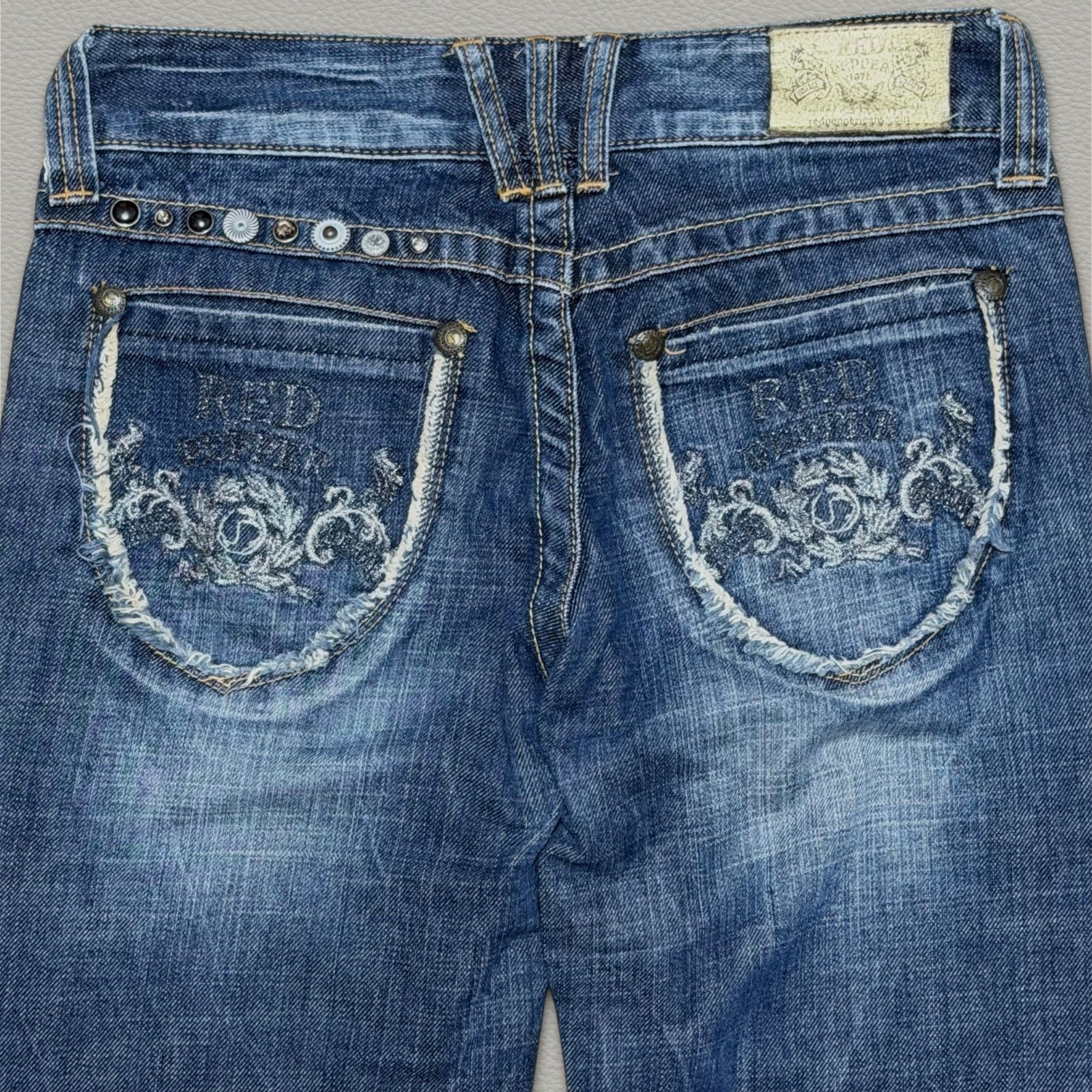 RED PEPPER ブーツカットデニム 26 レッドペッパー 刺繍 Y2K