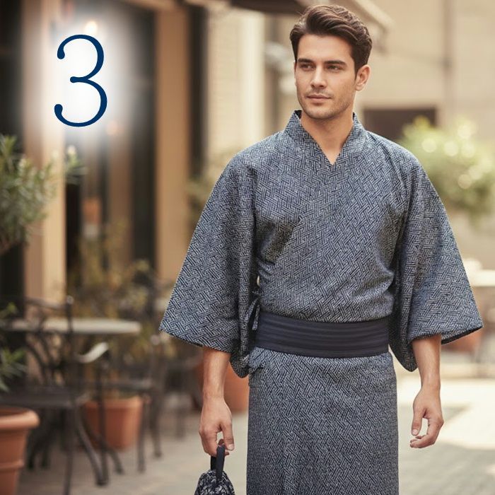 男 浴衣 反物 日本製 新品 ワイドサイズ 品番260238 - メルカリ