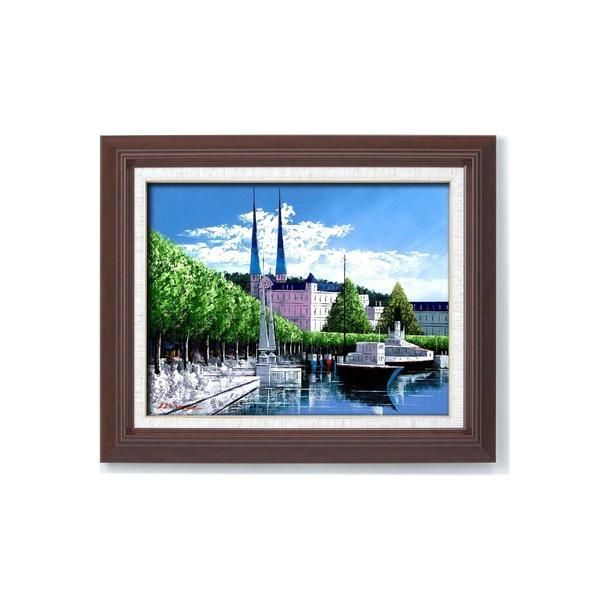 油絵額 フレームセット F6号 広瀬和之「ルツェルン」 433×525×50mm