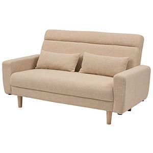 ソファ 約幅150cm ベージュ 木フレーム 肘付き ソファー リビング ダイニング インテリア家具 生活家具 組立品