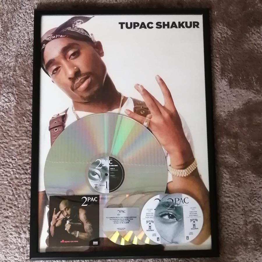 2PAC All Eyez on Me ヒップホップ トゥパック プラチナム ディスク