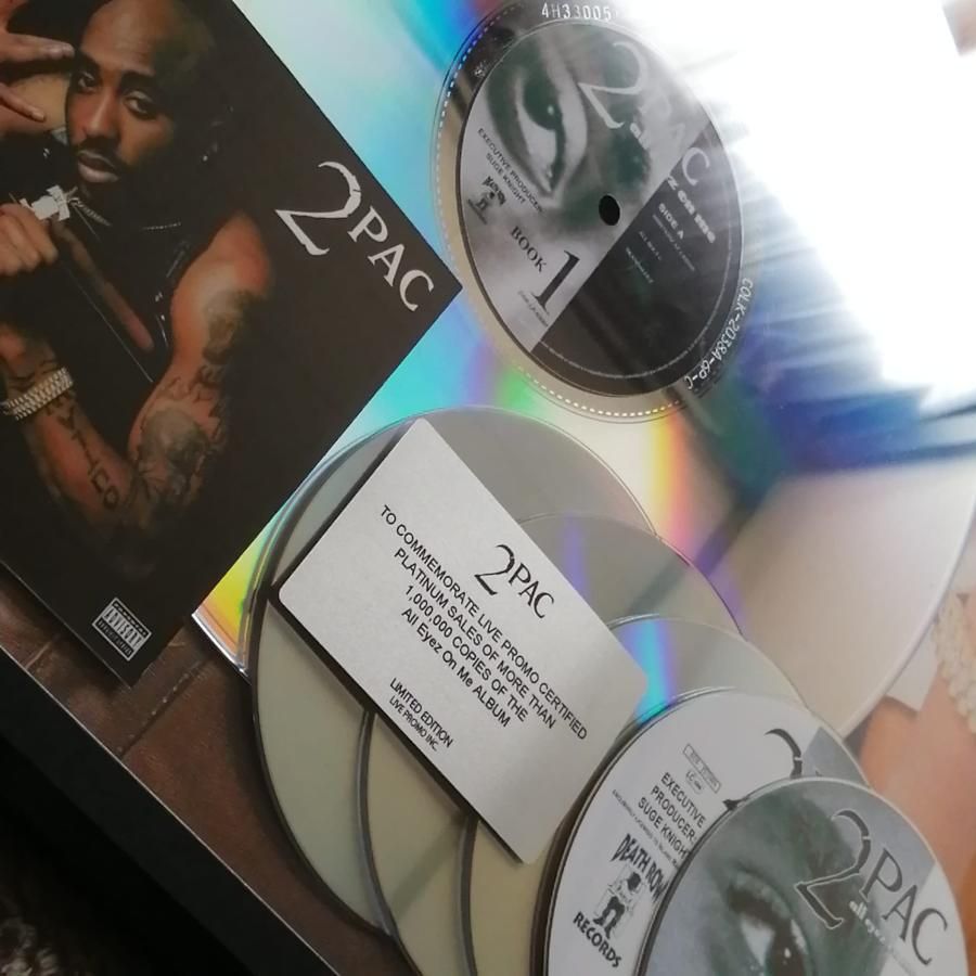 2PAC All Eyez on Me ヒップホップ トゥパック プラチナム ディスク