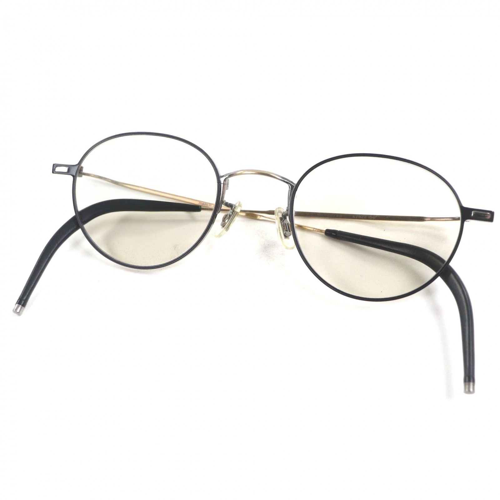 極美品▽E5 eyevan イーファイブ アイヴァン m2-MBKAG/AG ボストン 