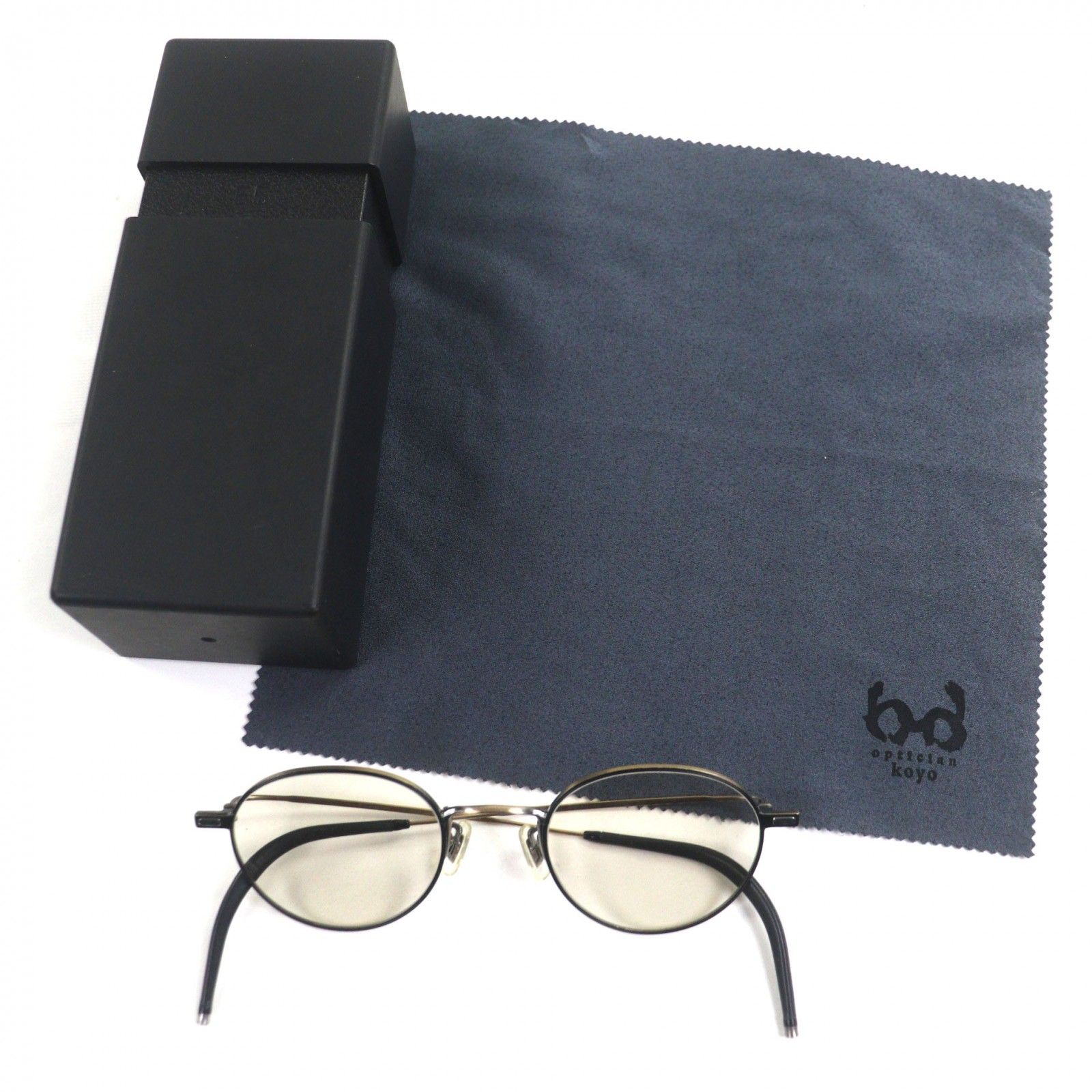 極美品▽E5 eyevan イーファイブ アイヴァン m2-MBKAG/AG ボストン