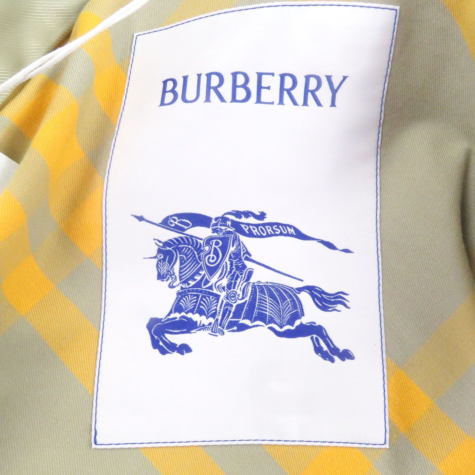 未使用品□BURBERRY バーバリー 8078716 コットン100％ 裏チェック柄