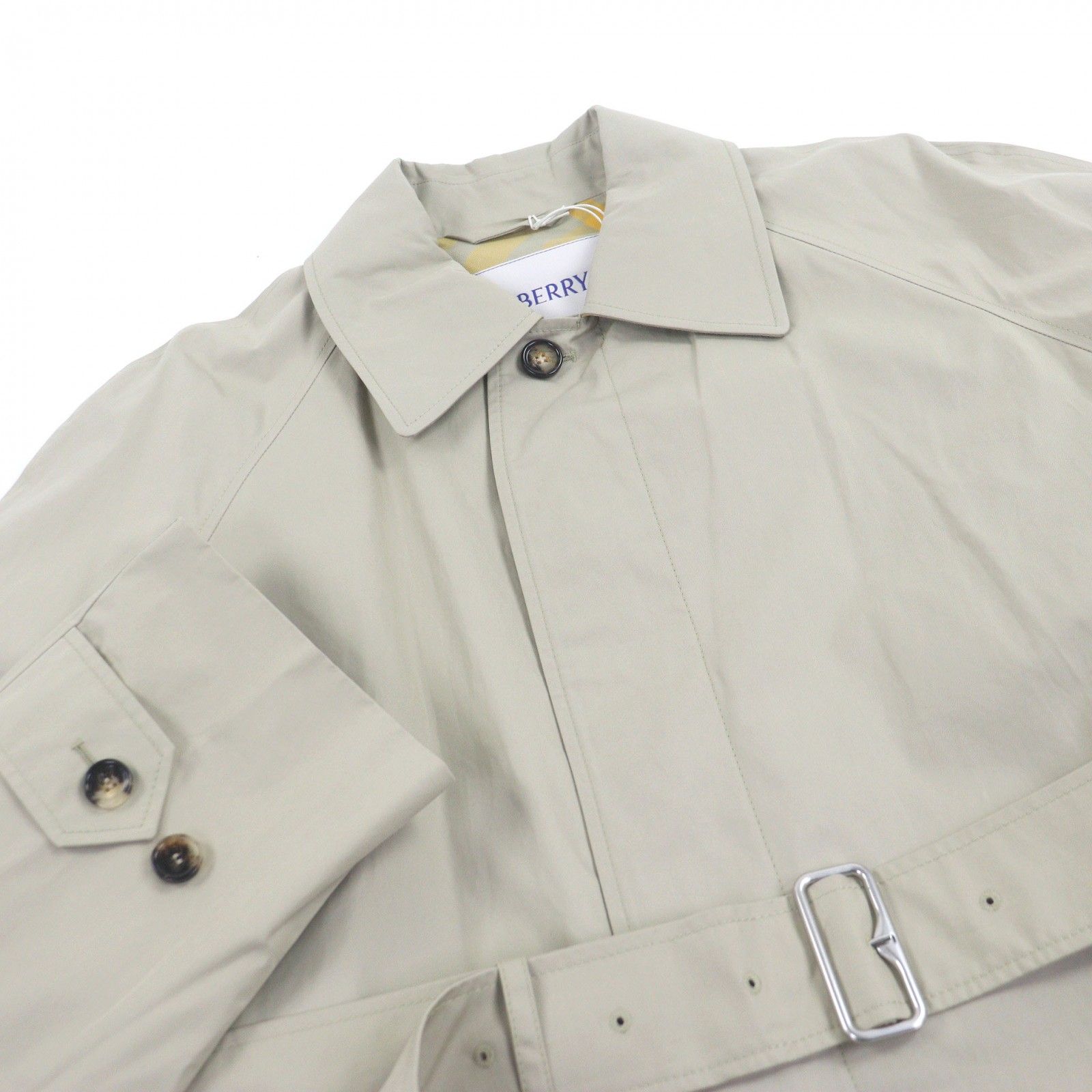 バーバリー BURBERRY 8078716 コート 未使用品□BURBERRY バーバリー 8078716 コットン100％ 裏チェック柄
