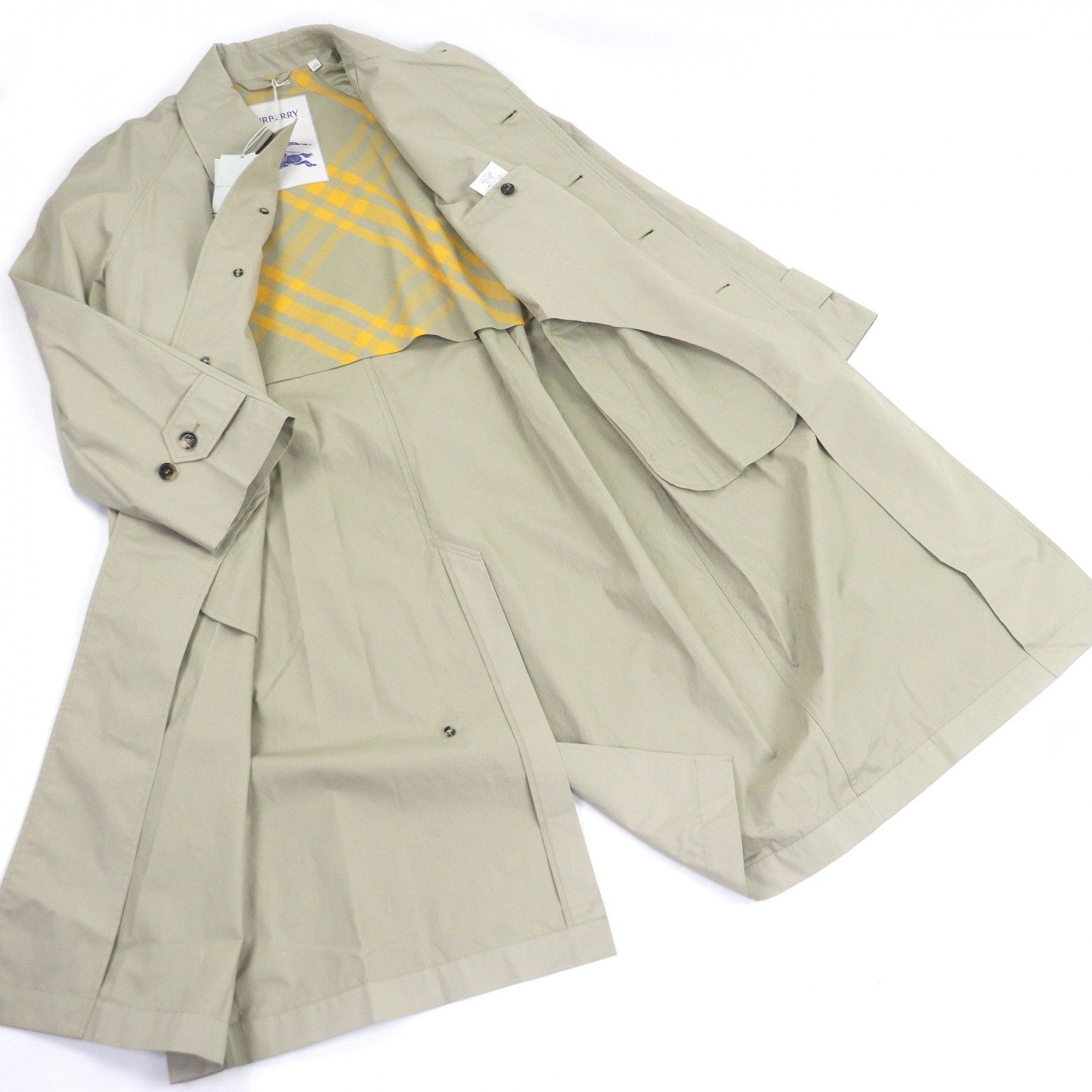 未使用品□BURBERRY バーバリー 8078716 コットン100％ 裏チェック柄