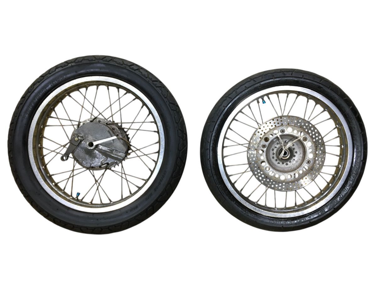 HONDA GB250 クラブマン MC10 前後 ホイール セット ディスク付