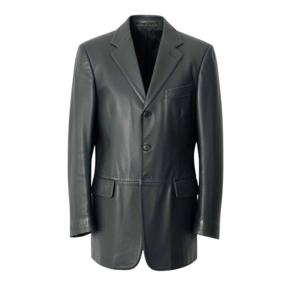 54b23 LOEWE ロエベ レザーテーラードジャケット レザージャケット