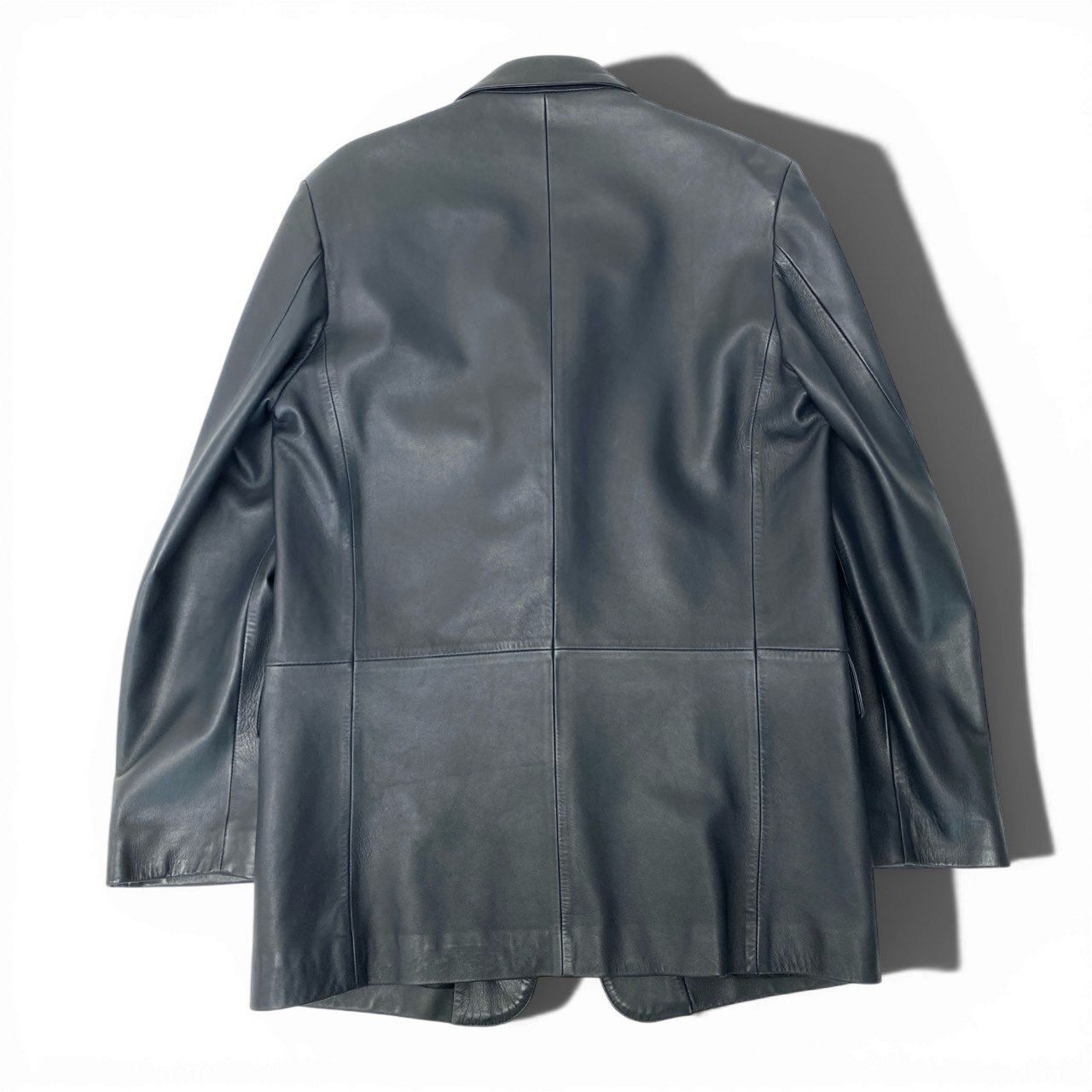 54b23 LOEWE ロエベ レザーテーラードジャケット レザージャケット 