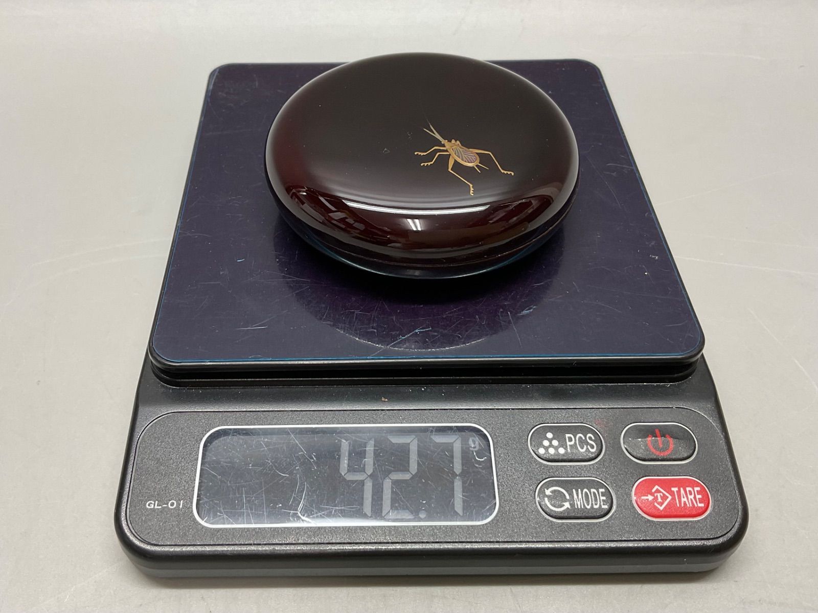 M38 香合 茶道具 輪島塗 茶器 虫蒔絵 坂下雄峰作 平棗 鈴虫 伝統工芸