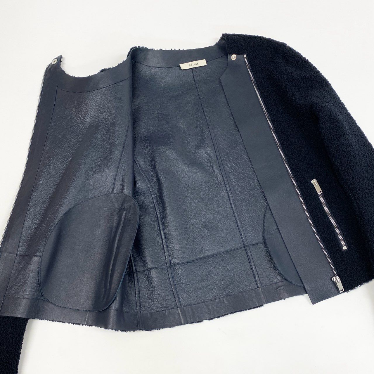 b23 CELINE セリーヌ フィービーファイロ期 ラムレザー ライダース 