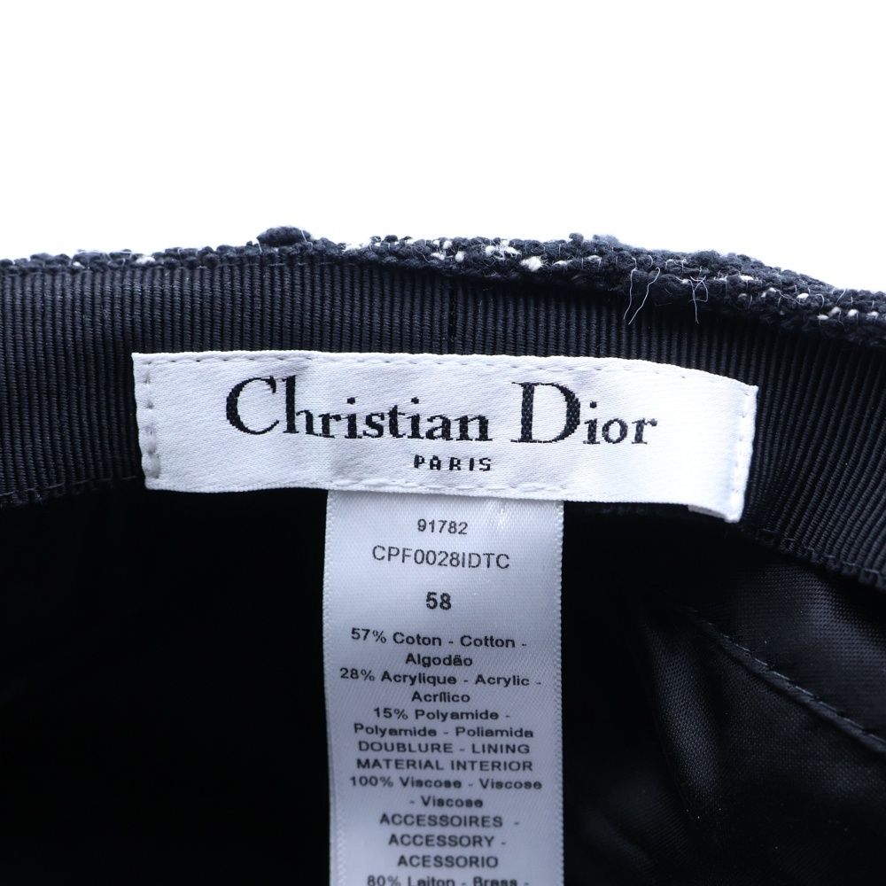 Christian Dior (クリスチャンディオール) キャスケット 帽子 ブラック