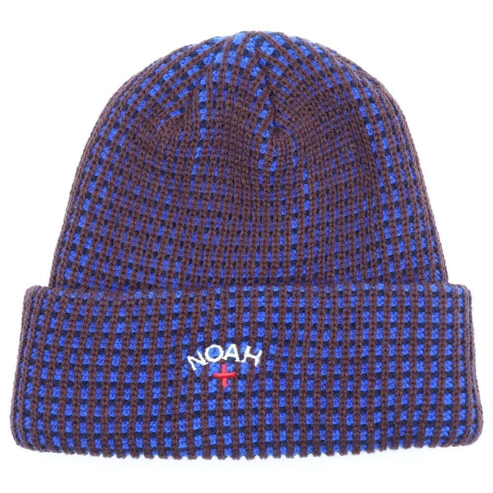 NOAH (ノア) Tri-Color Beanie ニット帽 帽子 ブラウン/ブルー - メルカリ