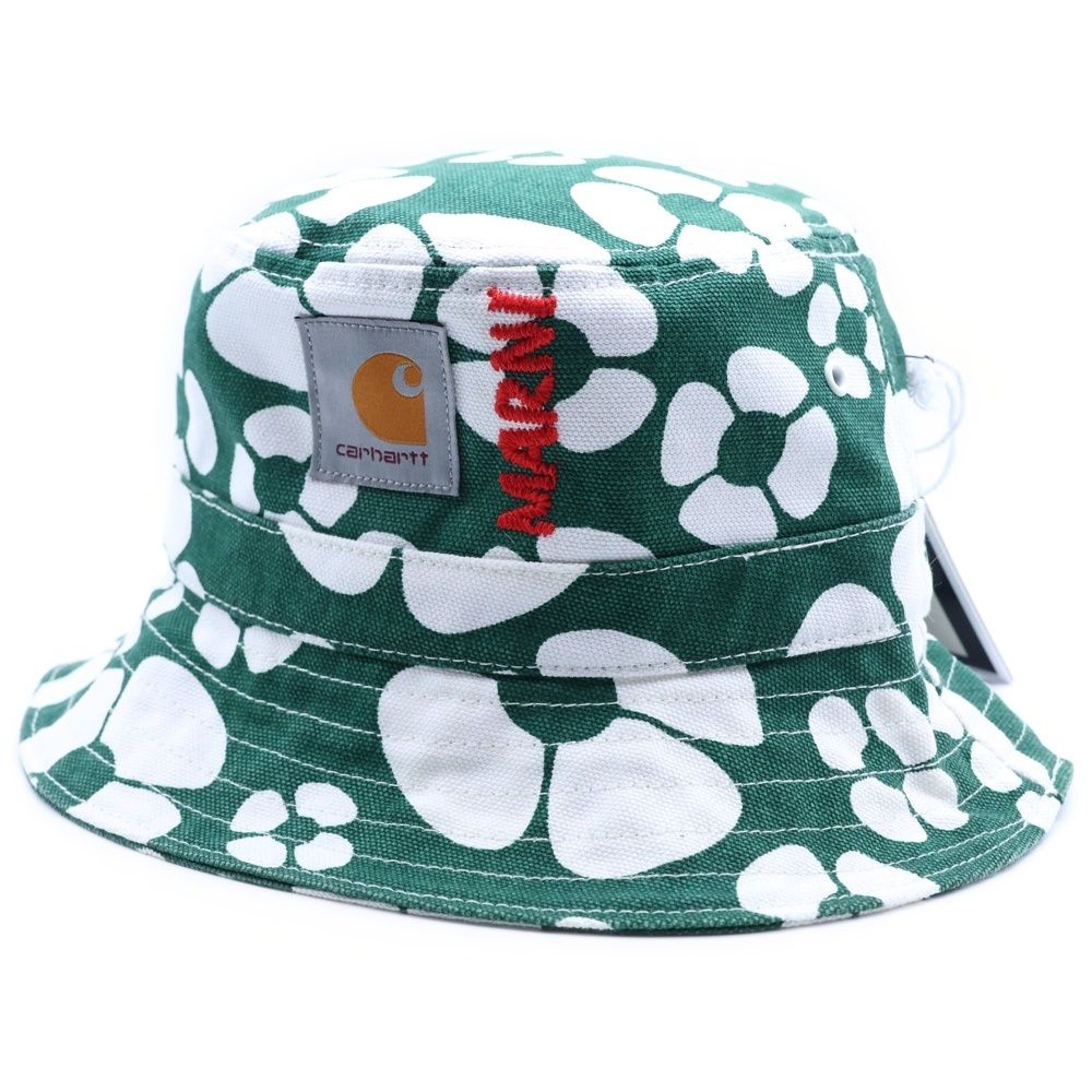 CARHARTT (カーハート) ×MARNI BUCKET HAT マルニ フラワー コットン