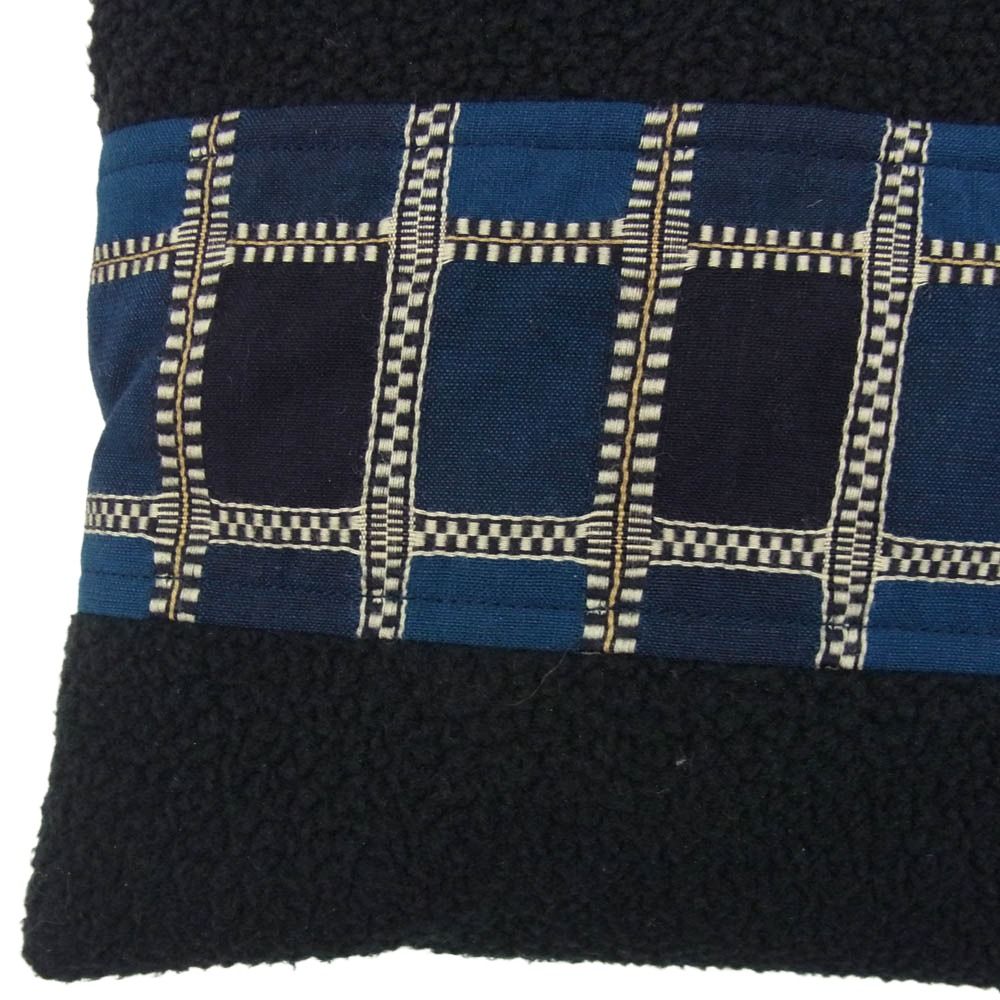 KUON クオン 252GD071417 High Pile Fleece Scarf ハイパイル フリース スカーフ 中綿 マフラー ブラック系【極上美品】【中古】 KUON クオン 252GD071417 High Pile Fleece Scarf ハイパイル フリース