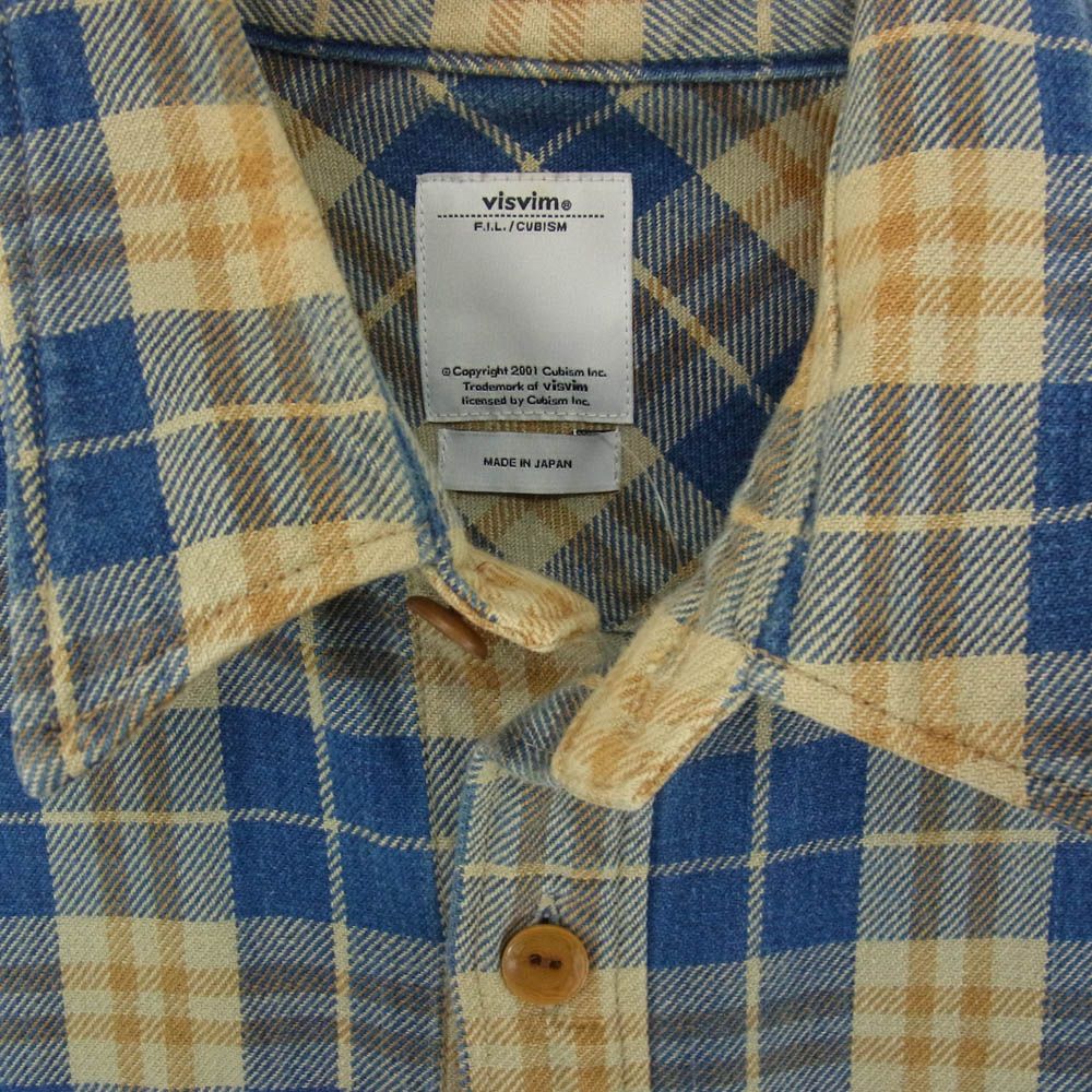 VISVIM ビズビム 14AW 0114205011022 Black Elk Flannel Shirt エルク
