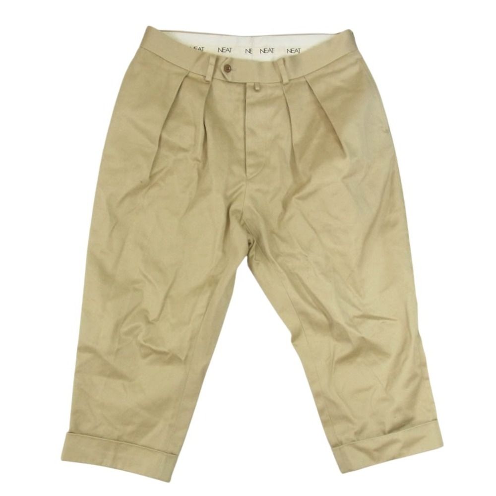 ニート NEAT コットン 2タック チノ 裾ダブル トラウザー パンツ