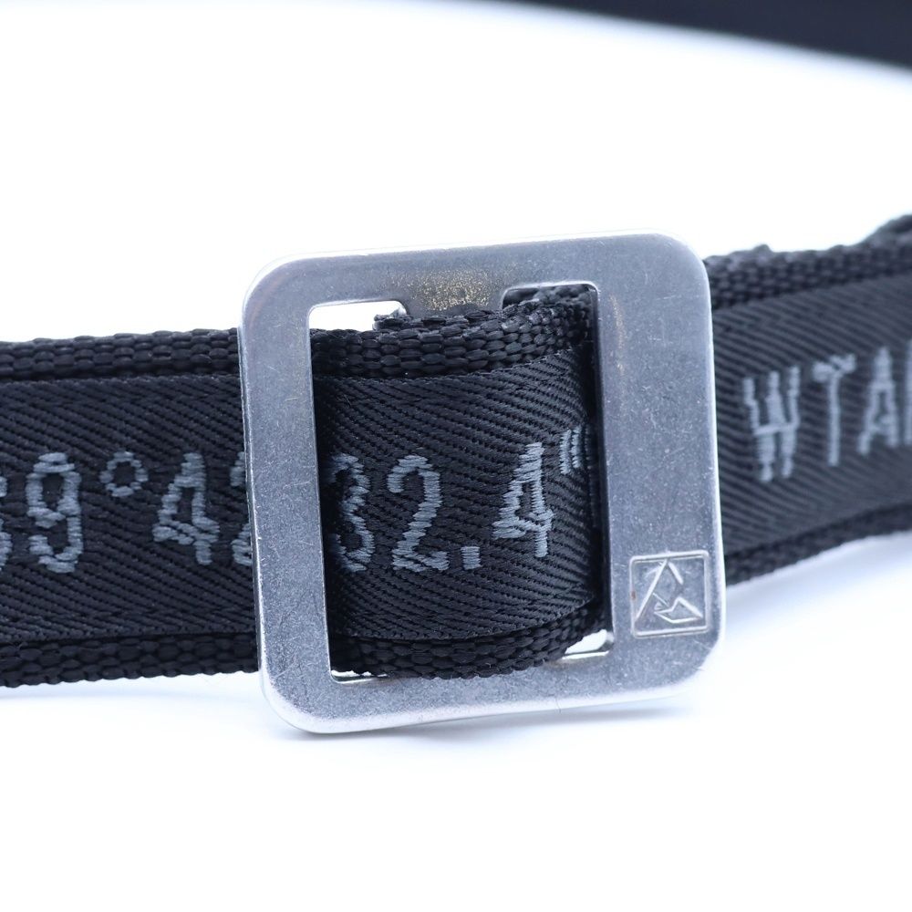 WTAPS (ダブルタップス) 21AW WEBBING BELT キャンバスベルト ブラック