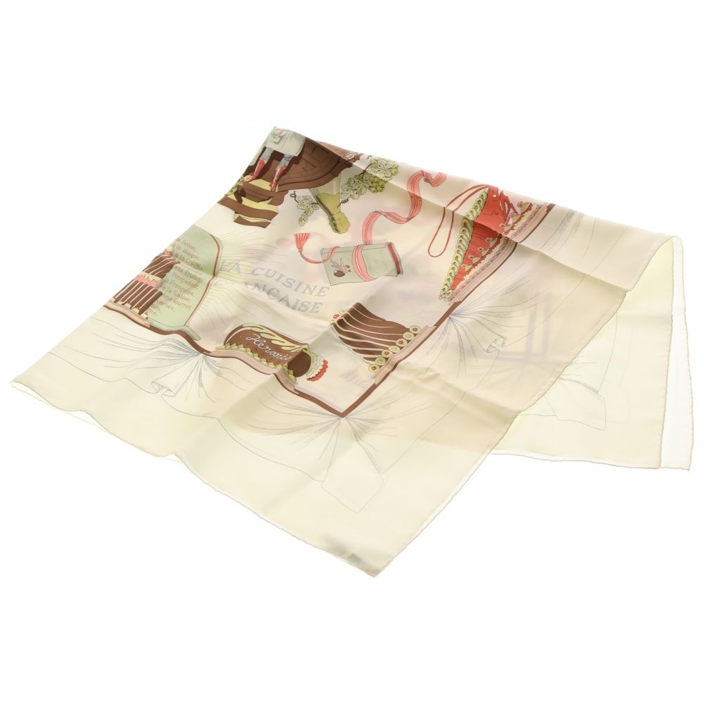 HERMES (エルメス) カレ90 シルク スカーフ フランス料理を讃えて A LA