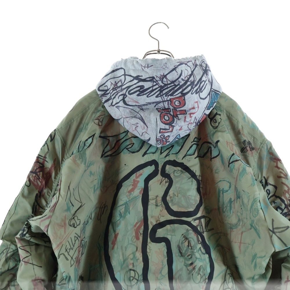 Mowalola (モワローラ) 25AW graffiti bomber jacket ダメージ加工 MA