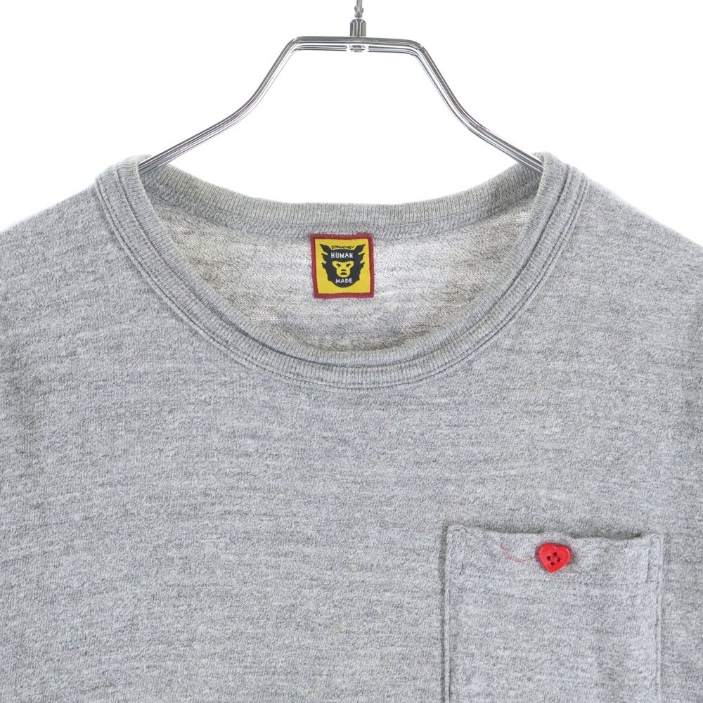 HUMAN MADE (ヒューマンメイド) ハートボタン付きポケット コットン