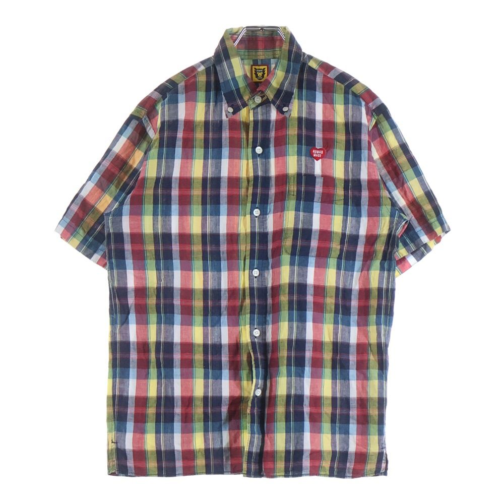 HUMAN MADE (ヒューマンメイド) ハートロゴパッチ チェック ボタン