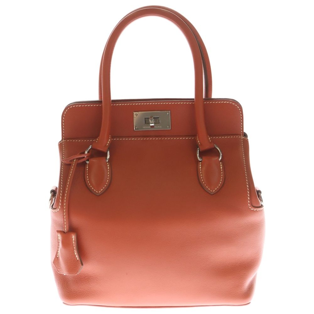 HERMES (エルメス) ツールボックス20 スイフト オレンジ シルバー金具