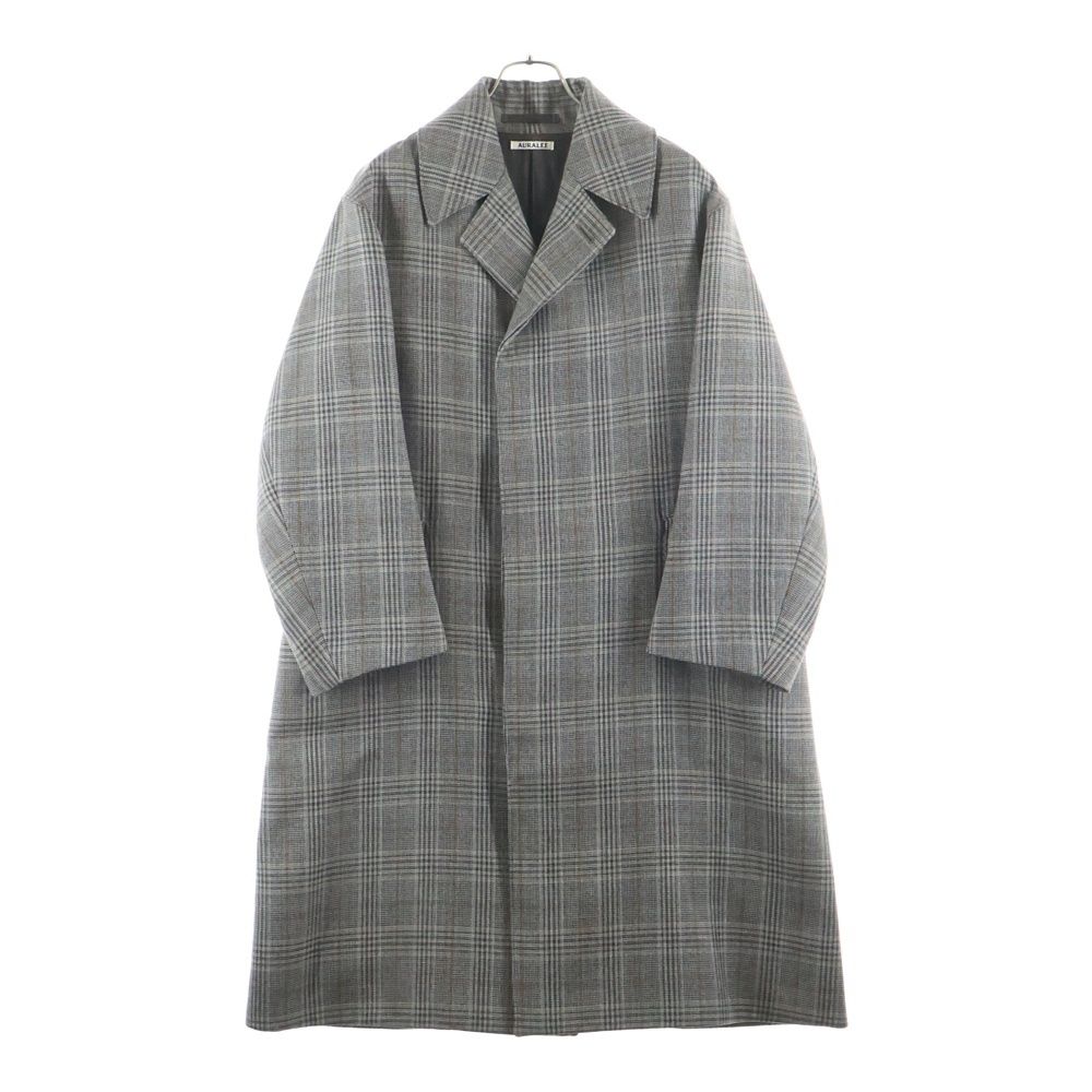 AURALEE オーラリー チェックロングコートサイズ4 グレンチェック高級感◎ AURALEE (オーラリー) 17AW DOUBLE FACE CHECK LONG COAT ダブル