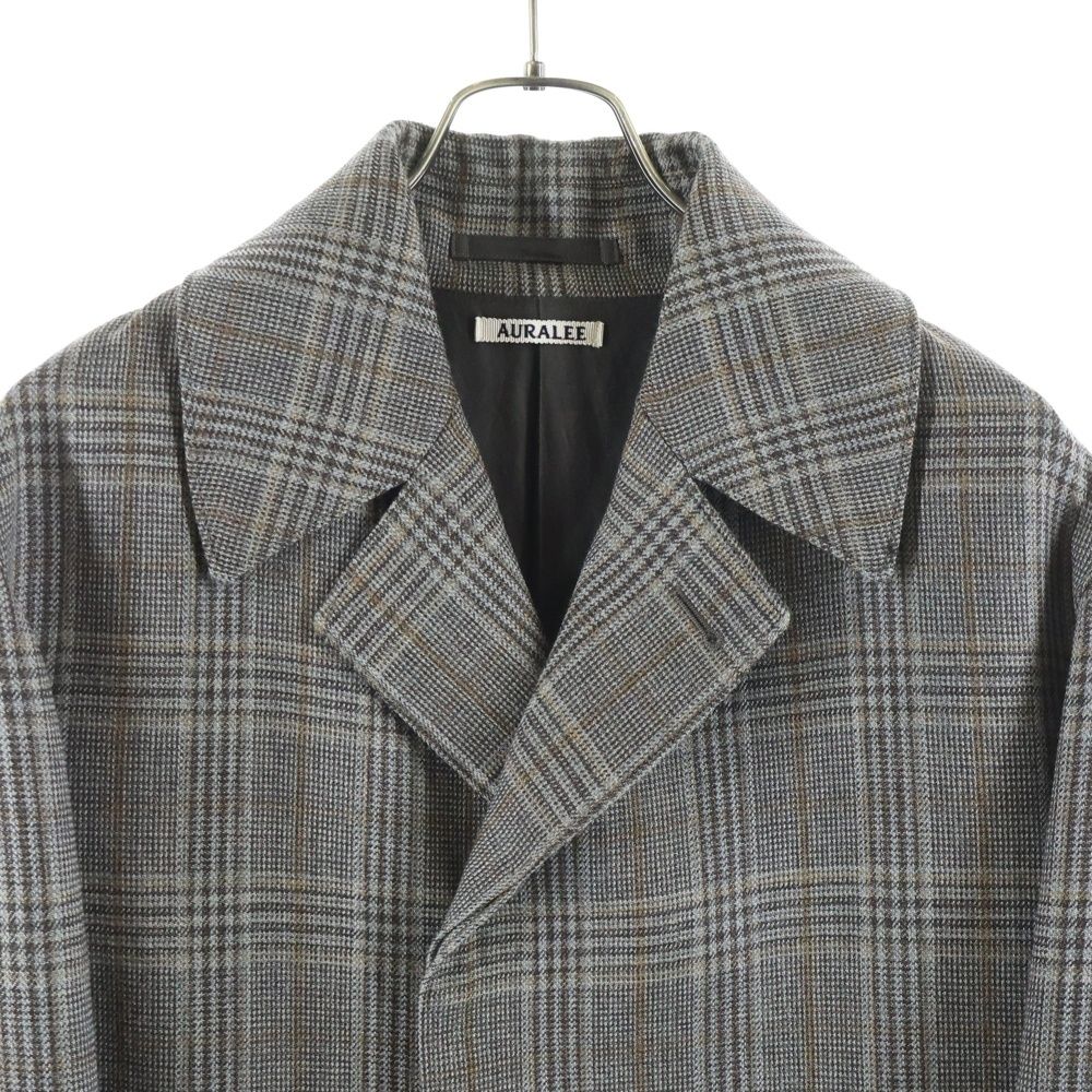 AURALEE (オーラリー) 17AW DOUBLE FACE CHECK LONG COAT ダブル