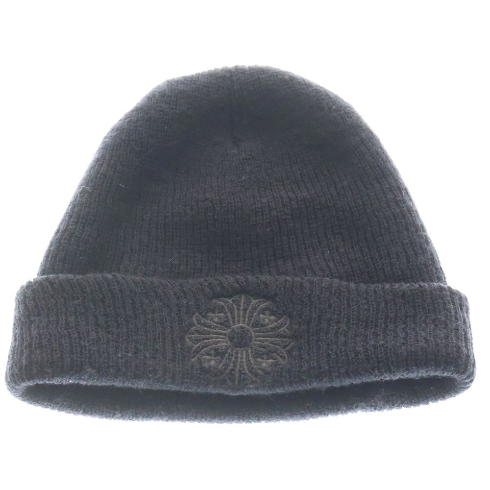 CHROME HEARTS (クロムハーツ) WOOL WATCH CAP CHプラス刺繍ウール