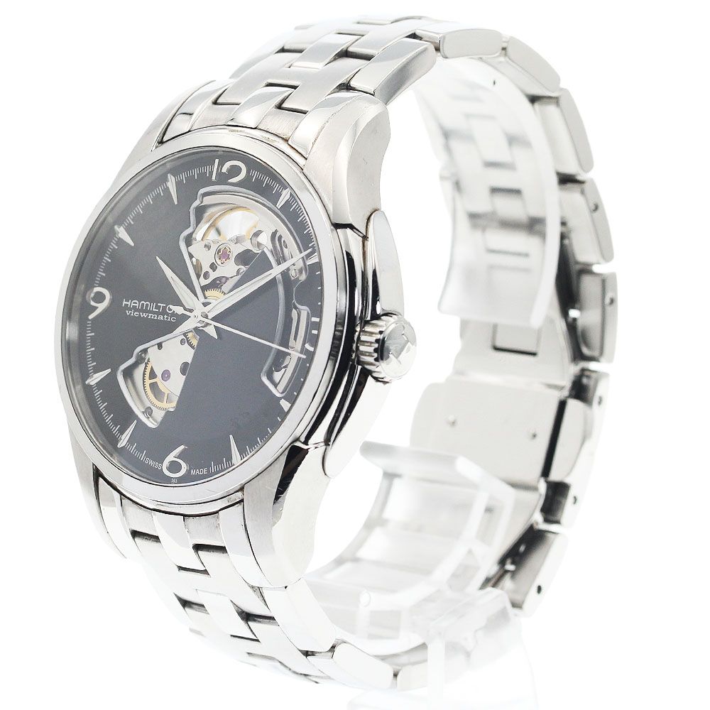  ハミルトン HAMILTON H325651 ジャズマスター オープンハート 自動巻き メンズ 保証書付き_943579 ワンポイント 自動巻き時計 腕時計(アナログ)