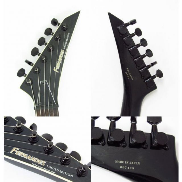 FERNANDES フェルナンデス TEJ Deluxe 2S BLK エレキギター 純正ソフト