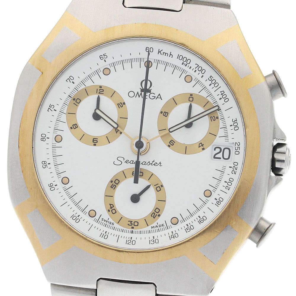 オメガ OMEGA シーマスター ポラリス クロノグラフ クォーツ メンズ