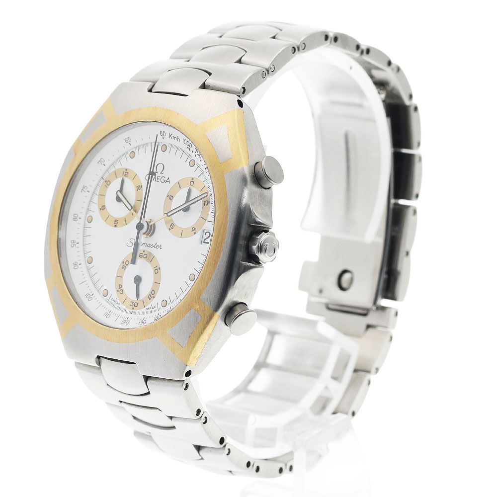 オメガ OMEGA シーマスター ポラリス クロノグラフ クォーツ メンズ