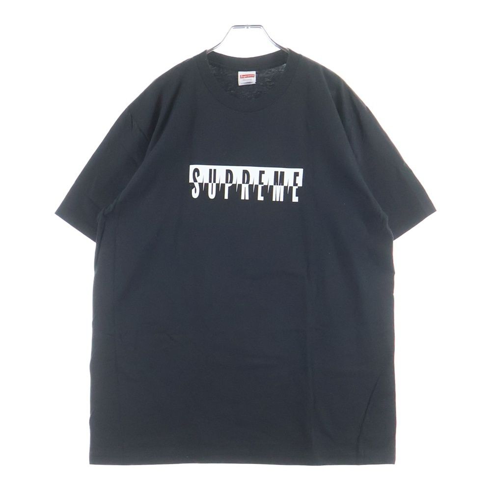 赤字超特価，100%新品 SUPREME (シュプリーム) 25AW Split tee スプリットロゴ クルーネック半袖Tシャツ カットソー ブラック Tシャツ
