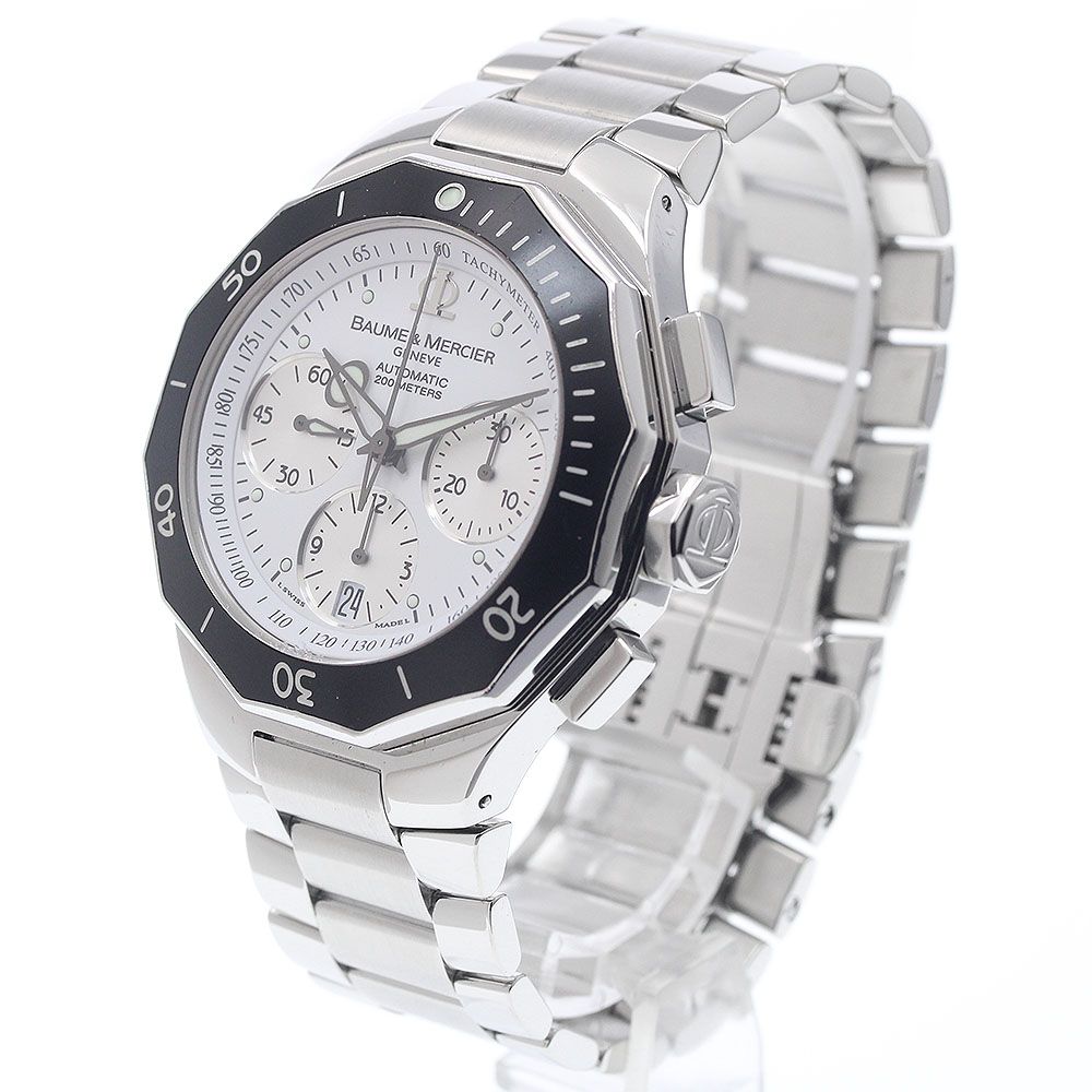  ボーム＆メルシェ Baume - Mercier M0A08724|65599 リビエラ クロノグラフ デイト 自動巻き メンズ _939417 チェスターコート 自動巻き時計 腕時計(アナログ)