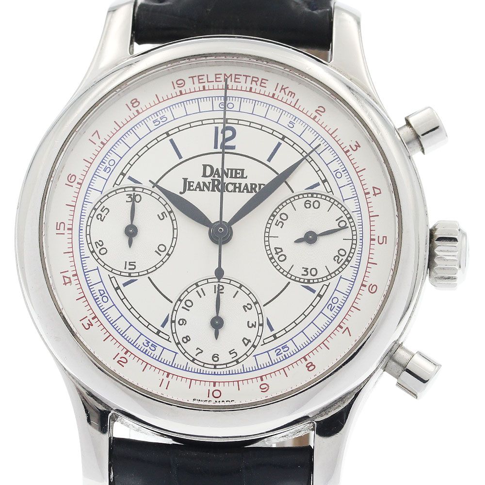 ダニエルジャンリシャール DANIEL JEANRICHARD 25042 タキメーター クロノグラフ 自動巻き メンズ _935306