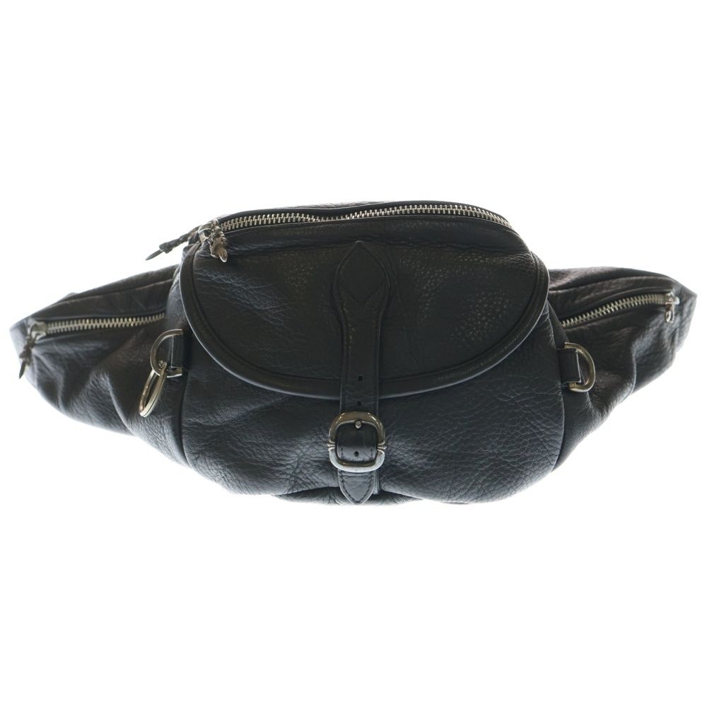 CHROME HEARTS (クロムハーツ) #1 SNAT PACK スナットパック ダガージップ ガンスリンガーベルト レザーウエストバッグ ブラック BCA378