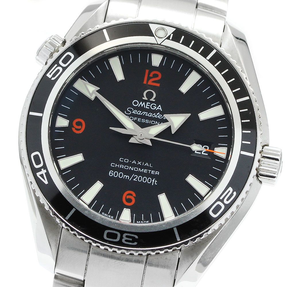 オメガ OMEGA 2201.51 シーマスター600 プラネットオーシャン デイト コーアクシャル 自動巻き メンズ 保証書付き_898306