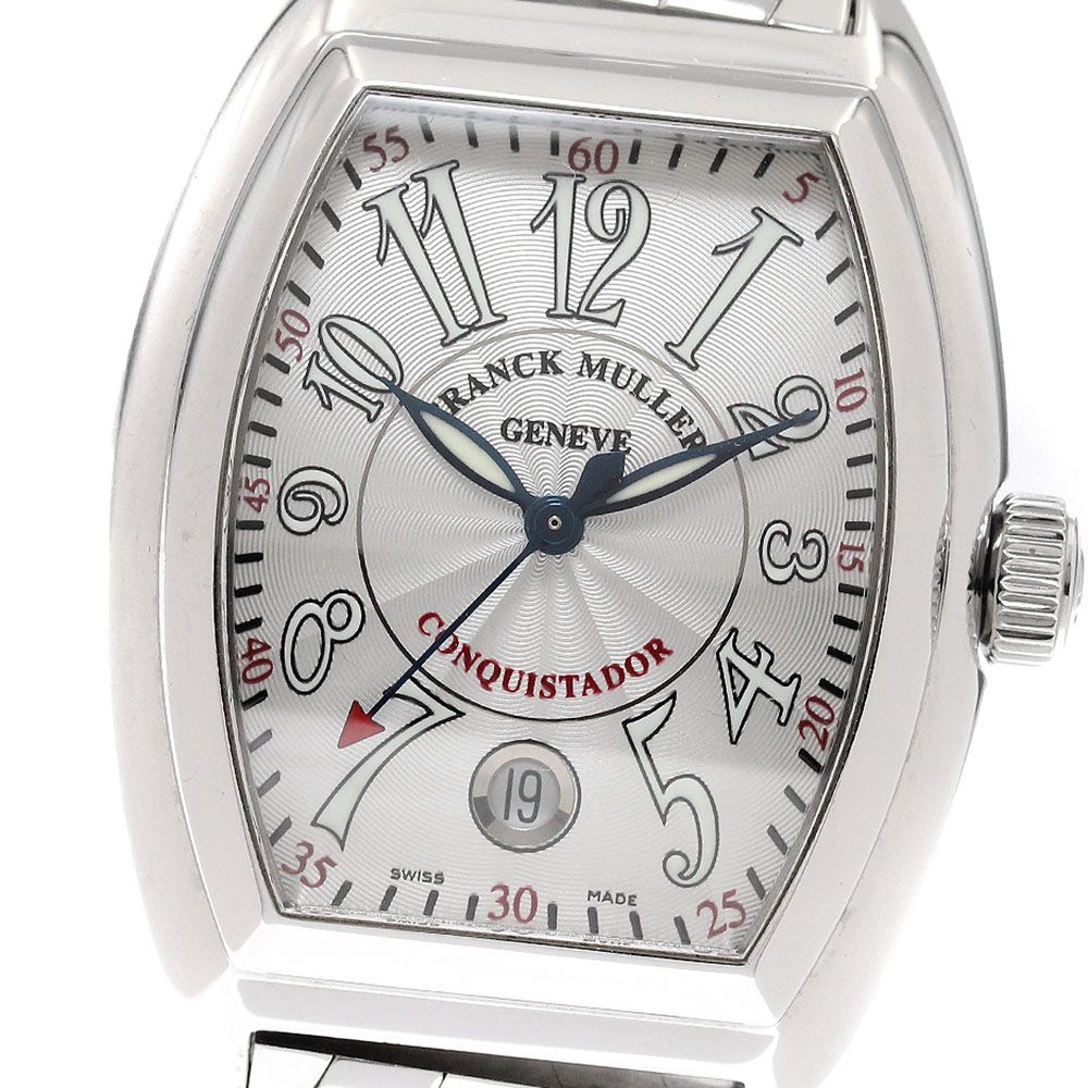 フランクミュラー FRANCK MULLER 8005HSC コンキスタドール デイト 自動巻き メンズ 箱 保証書付き_943925